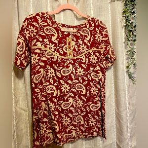 Vintage Indian Cottage Industry Batik Blouse
